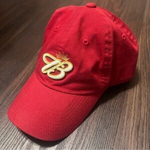 Vintage Budweiser One Fit Hat Red King of Beers Top Of The World Cap 2003